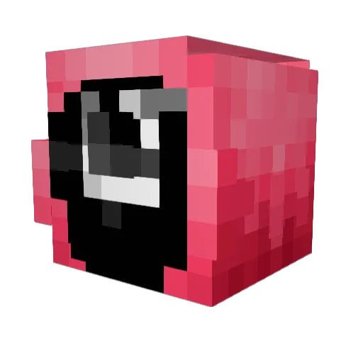 Astericcccc Minecraft avatar head, 3D render