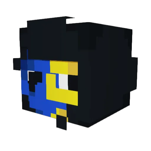AsteriskUwU Minecraft avatar head, 3D render