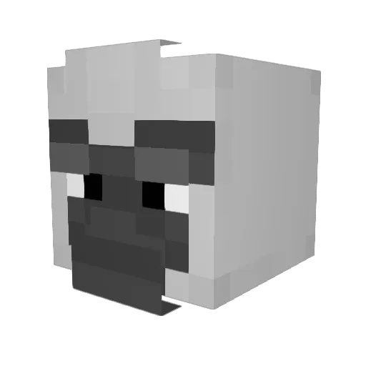 Asterius_ Minecraft avatar head, 3D render