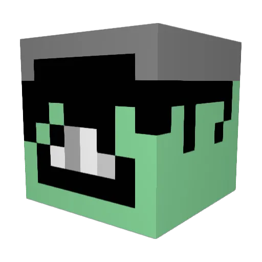 Asterix_73 Minecraft avatar head, 3D render
