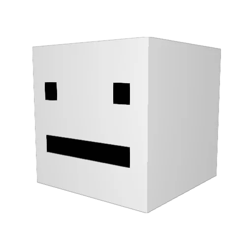 Asternix Minecraft avatar head, 3D render