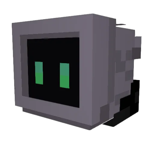 AsteroShark Minecraft avatar head, 3D render