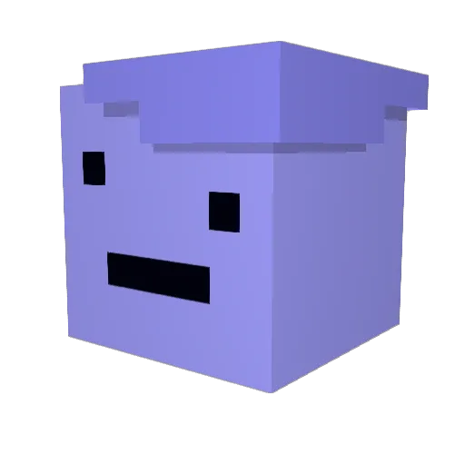 AsteroidBird400 Minecraft avatar head, 3D render