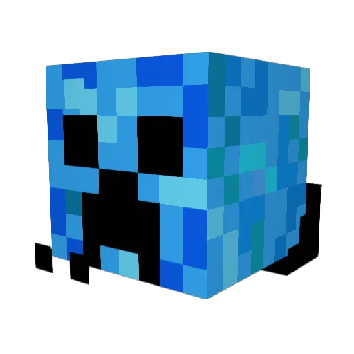 AsteroidMink415 Minecraft avatar head, 3D render