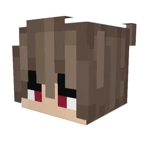 AsteroidOfficial Minecraft avatar head, 3D render