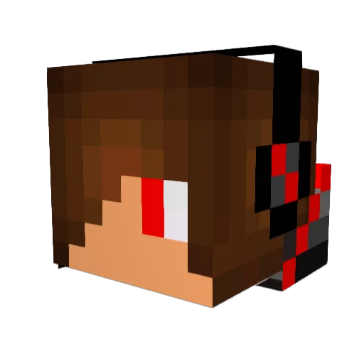 AsteroidSix4312 Minecraft avatar head, 3D render