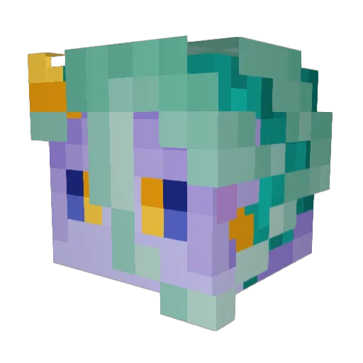 Asteroid_Soup Minecraft avatar head, 3D render