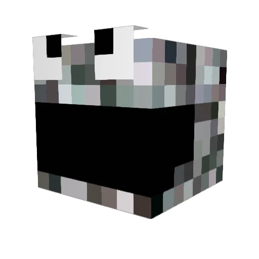 Asterpas Minecraft avatar head, 3D render