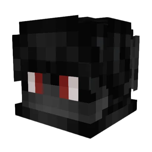 Asteryx27 Minecraft avatar head, 3D render