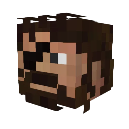 Astev114514 Minecraft avatar head, 3D render