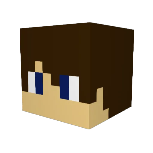 Astewen Minecraft avatar head, 3D render