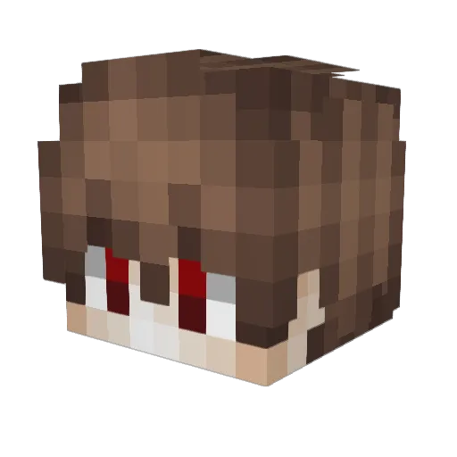 Asther432 Minecraft avatar head, 3D render