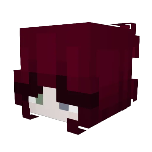 Asti__ Minecraft avatar head, 3D render
