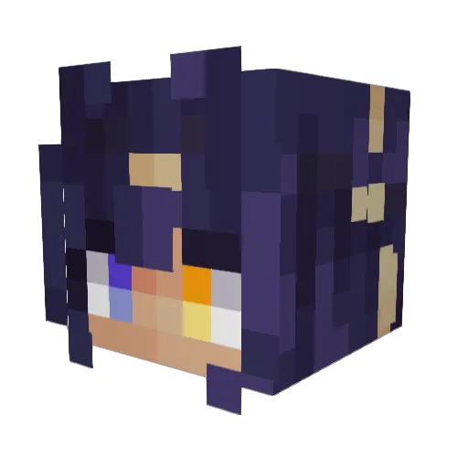 AstilShahon Minecraft avatar head, 3D render