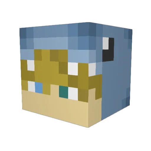 Astirocks Minecraft avatar head, 3D render