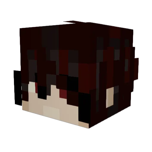 AstomKhan Minecraft avatar head, 3D render