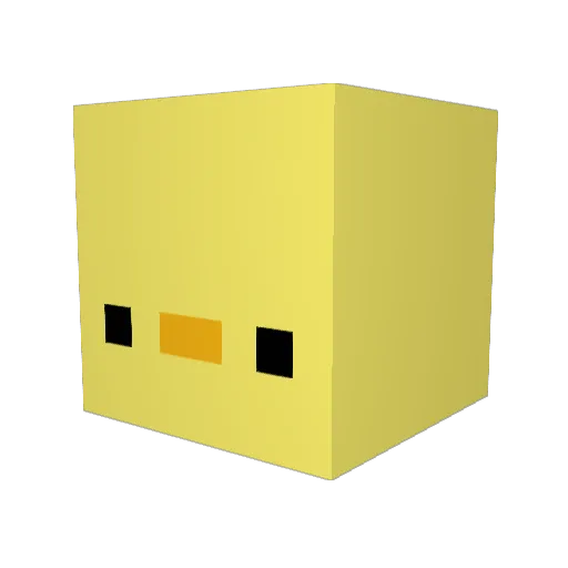 AstonMartinV8 Minecraft avatar head, 3D render