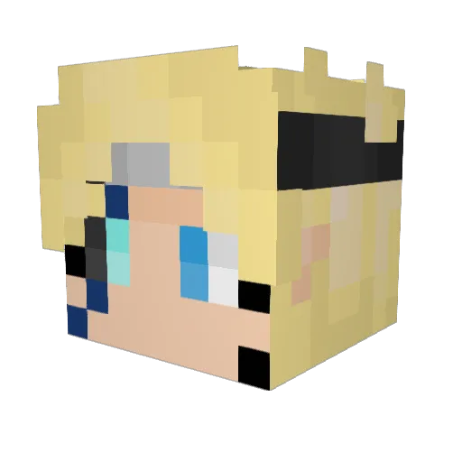 AstonerXD Minecraft avatar head, 3D render