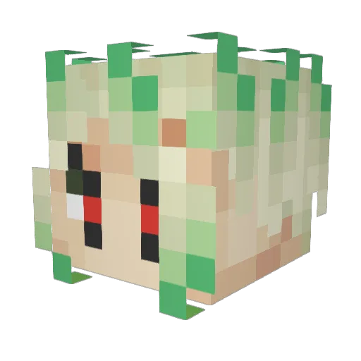 Astovi Minecraft avatar head, 3D render