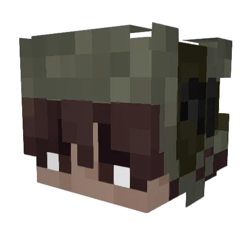 AstrA333 Minecraft avatar head, 3D render