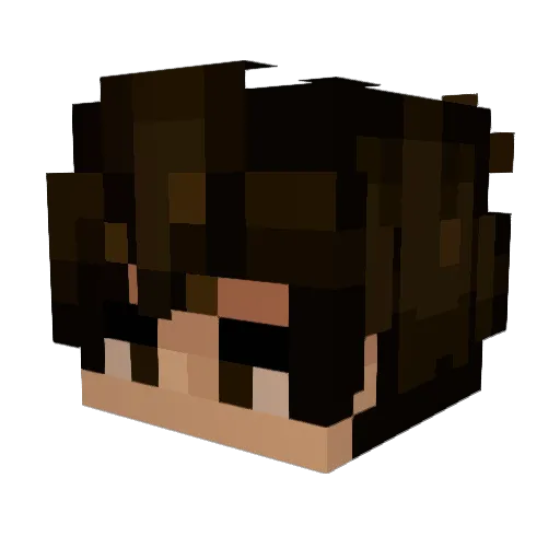 AstraKaima Minecraft avatar head, 3D render