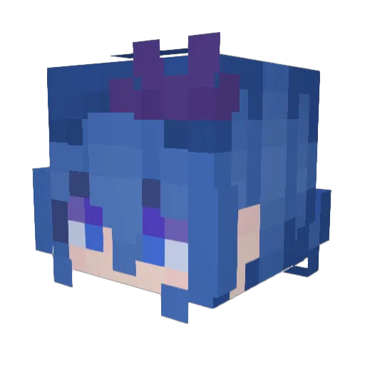 AstraV2 Minecraft avatar head, 3D render
