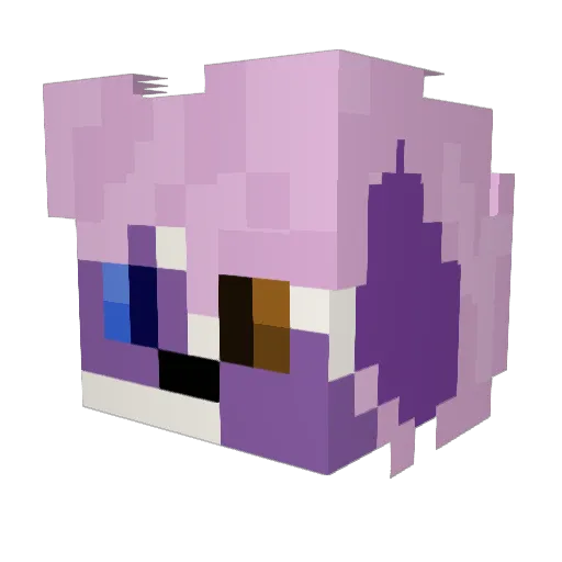 Astra_Dog Minecraft avatar head, 3D render