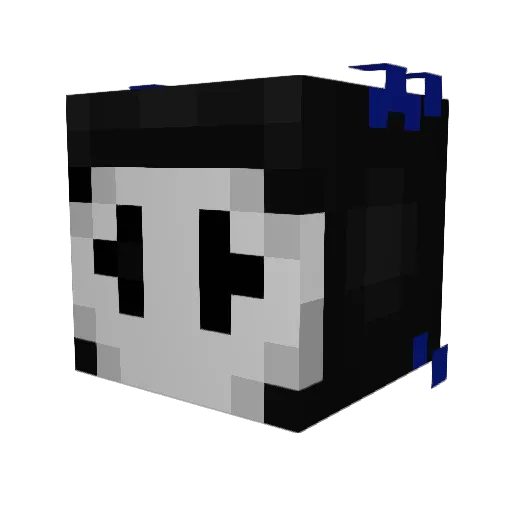 Astraaz Minecraft avatar head, 3D render
