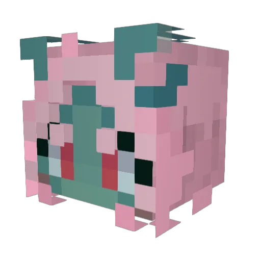 Astradynia Minecraft avatar head, 3D render