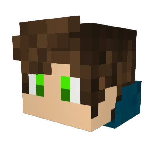Astraea0823 Minecraft avatar head, 3D render