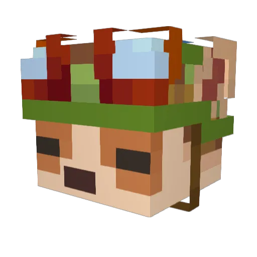 Astrahl Minecraft avatar head, 3D render