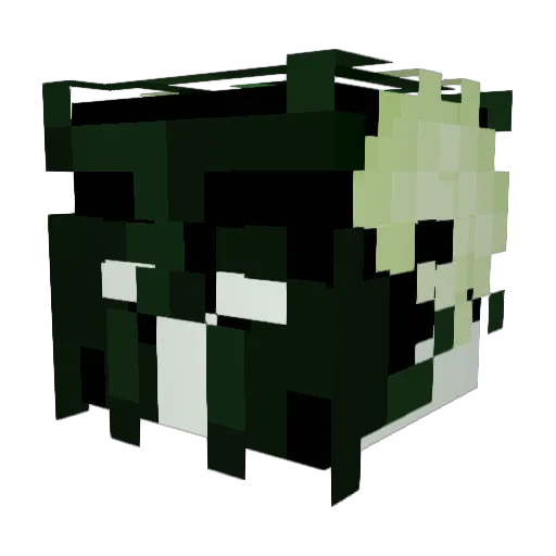 Astrakiss Minecraft avatar head, 3D render
