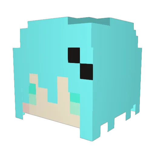 AstralAir Minecraft avatar head, 3D render