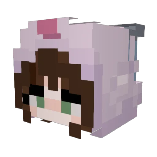 AstralAlraune Minecraft avatar head, 3D render