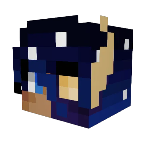 AstralArcana Minecraft avatar head, 3D render