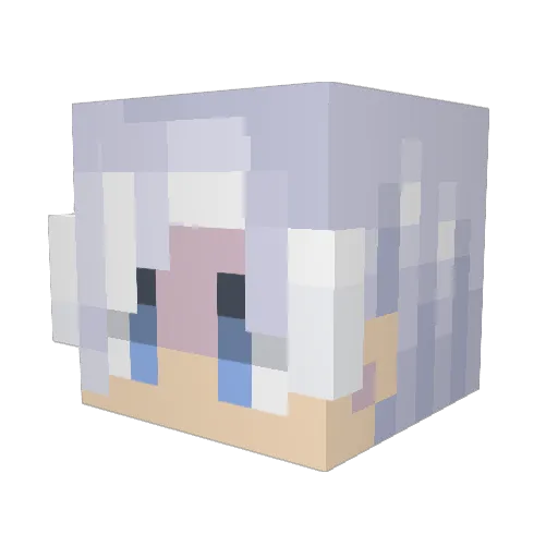 AstralArts_ Minecraft avatar head, 3D render