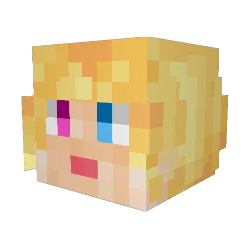 AstralBearHug Minecraft avatar head, 3D render