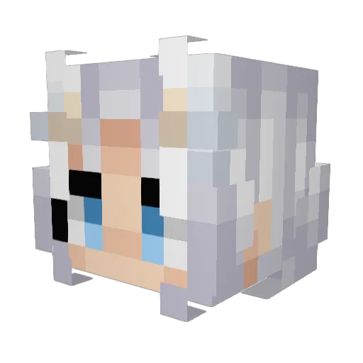 AstralFantasy Minecraft avatar head, 3D render