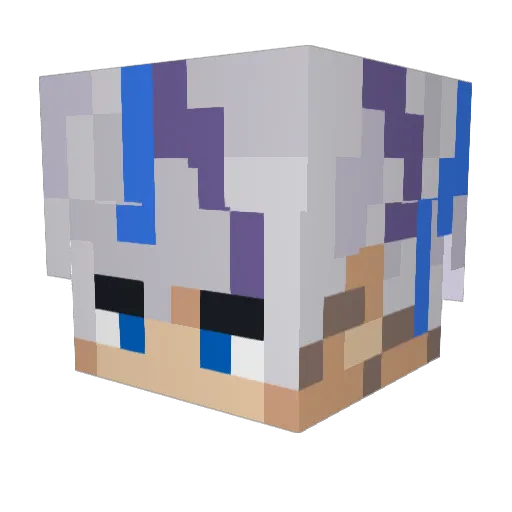 AstralKitsu Minecraft avatar head, 3D render