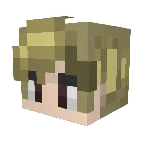 AstralLupine Minecraft avatar head, 3D render
