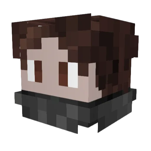 AstralMew_ Minecraft avatar head, 3D render