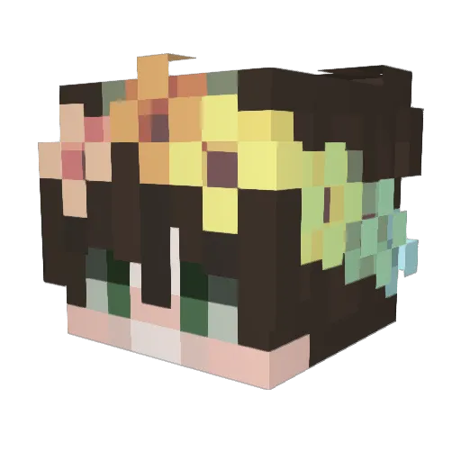 AstralStorm Minecraft avatar head, 3D render
