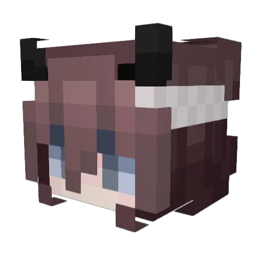 AstralSweetheart Minecraft avatar head, 3D render