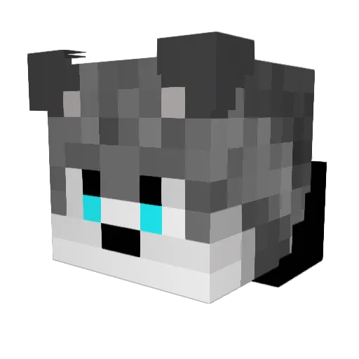AstralTheWolf Minecraft avatar head, 3D render