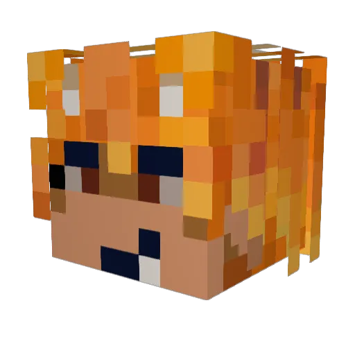 Astral_Clouds Minecraft avatar head, 3D render