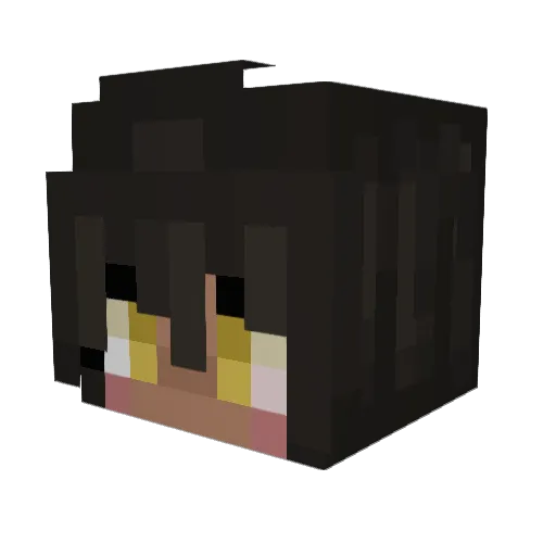 Astral_Hearts Minecraft avatar head, 3D render