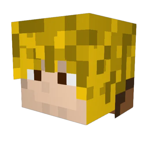 Astral_Indra Minecraft avatar head, 3D render