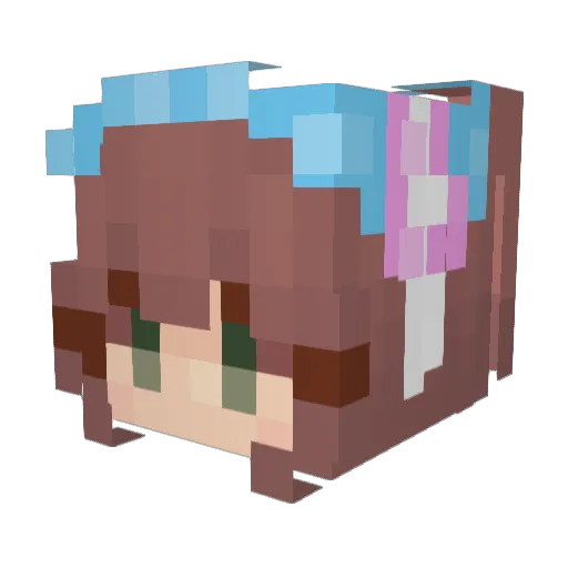 Astral_Lilac Minecraft avatar head, 3D render