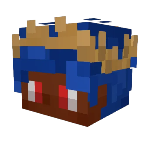 Astralemc Minecraft avatar head, 3D render