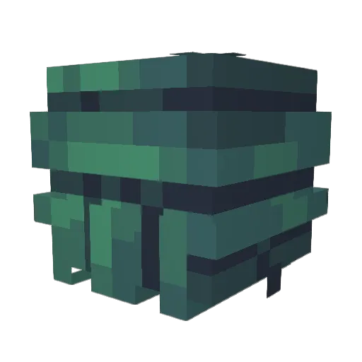 Astralian Minecraft avatar head, 3D render